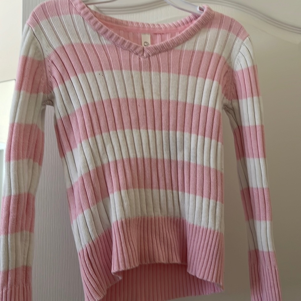 Striped pink sweater